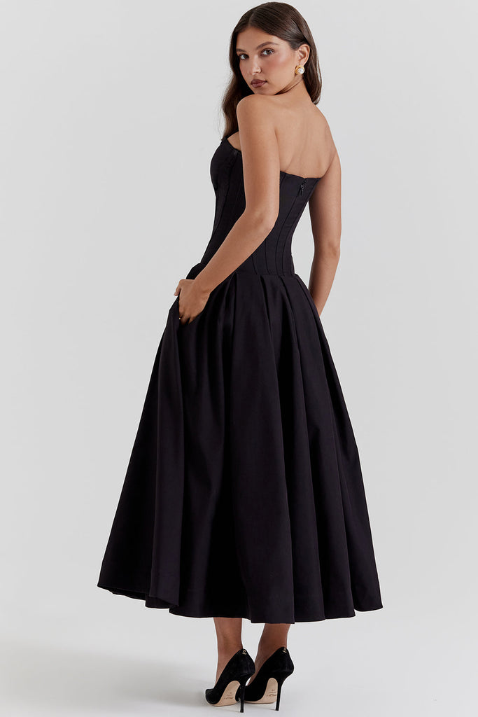 WW | Ballerina Strapless Midikleid