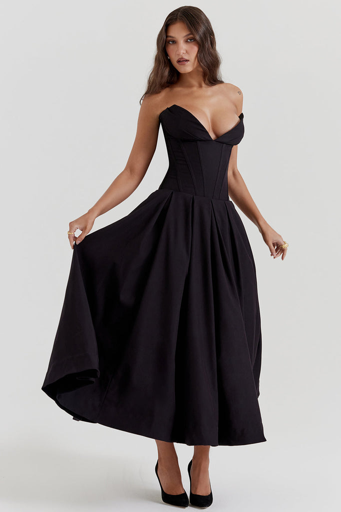 WW | Ballerina Strapless Midikleid