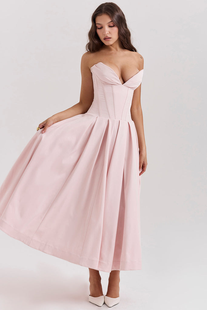 WW | Ballerina Strapless Midikleid