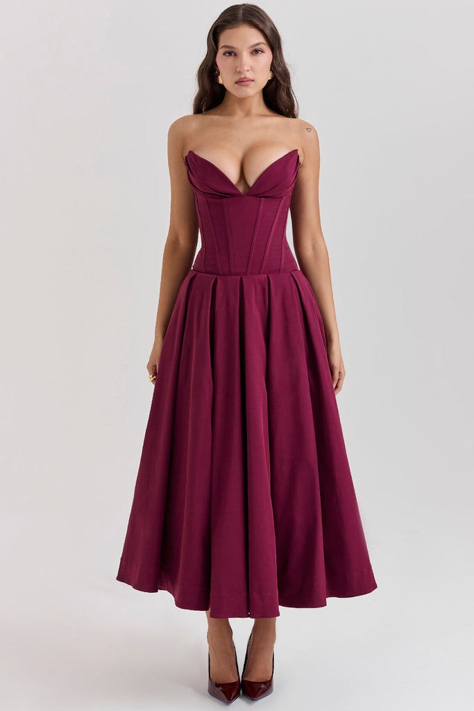 WW | Ballerina Strapless Midikleid