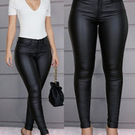 WW | Hose - Stilvolle Leder Damenhose für Einen Zeitlosen Look