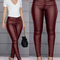 WW | Hose - Stilvolle Leder Damenhose für Einen Zeitlosen Look