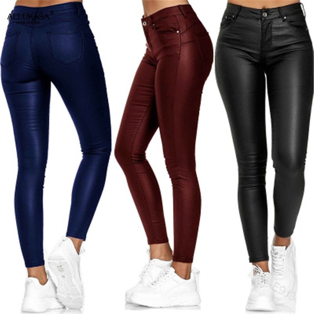 W&W Mode | Hose - Stilvolle Leder Damenhose für Einen Zeitlosen Look
