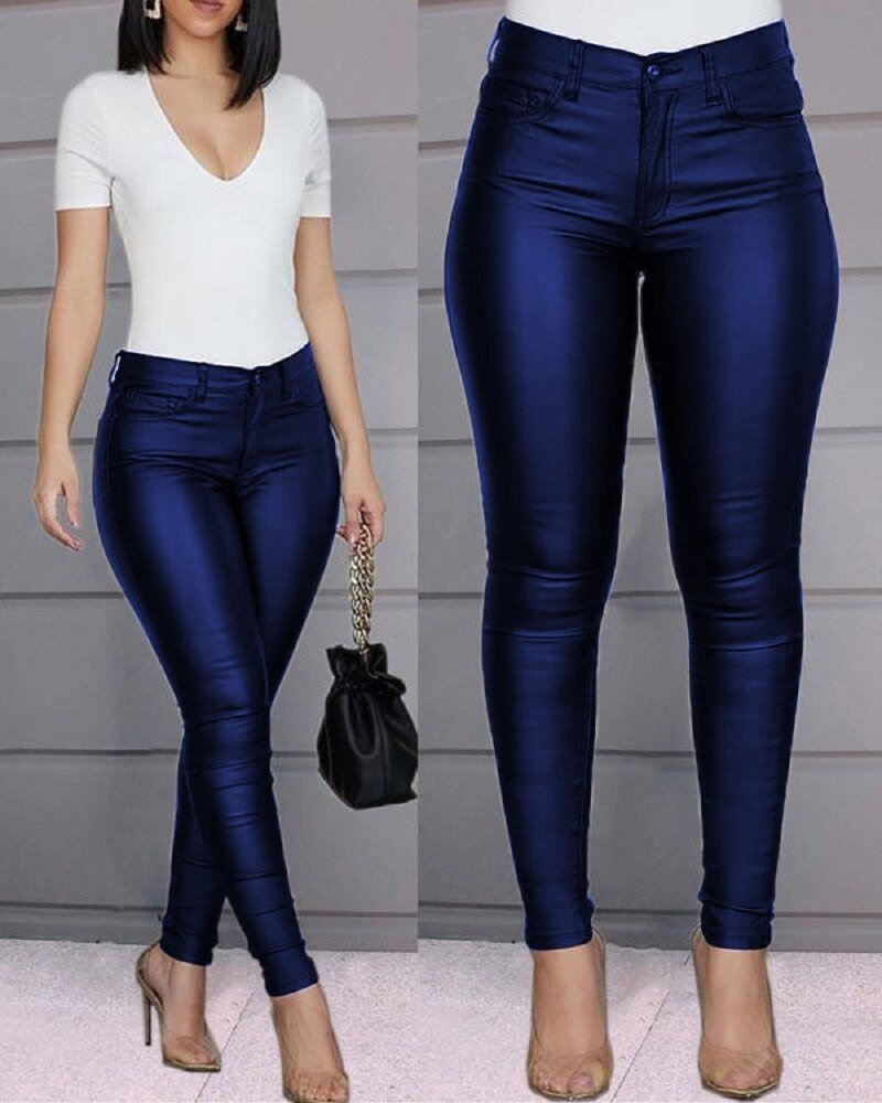 WW | Hose - Stilvolle Leder Damenhose für Einen Zeitlosen Look