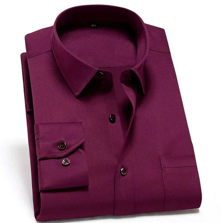 W&W Mode | Herren Langarm Hemd Stretch