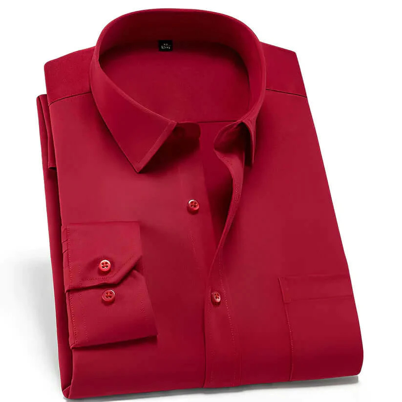 W&W Mode | Herren Langarm Hemd Stretch