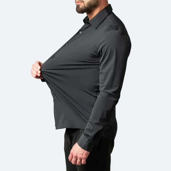 W&W Mode | Herren Langarm Hemd Stretch