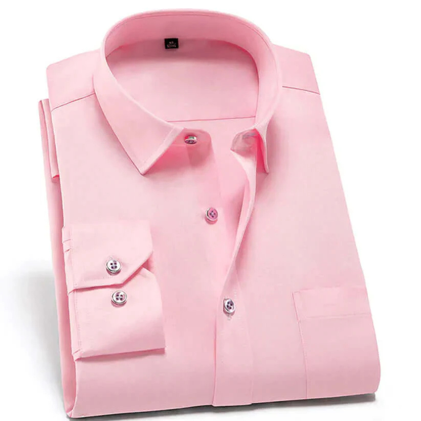 W&W Mode | Herren Langarm Hemd Stretch