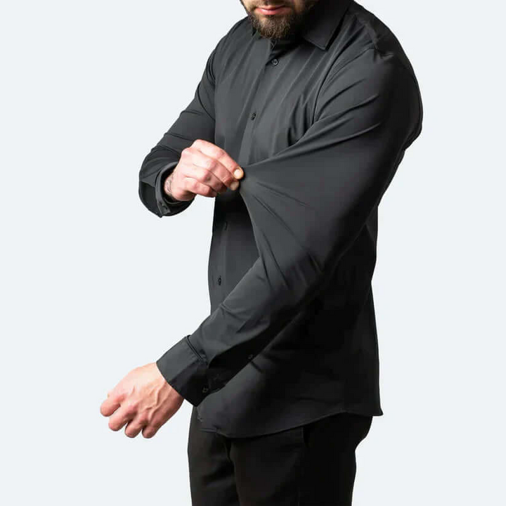 W&W Mode | Herren Langarm Hemd Stretch