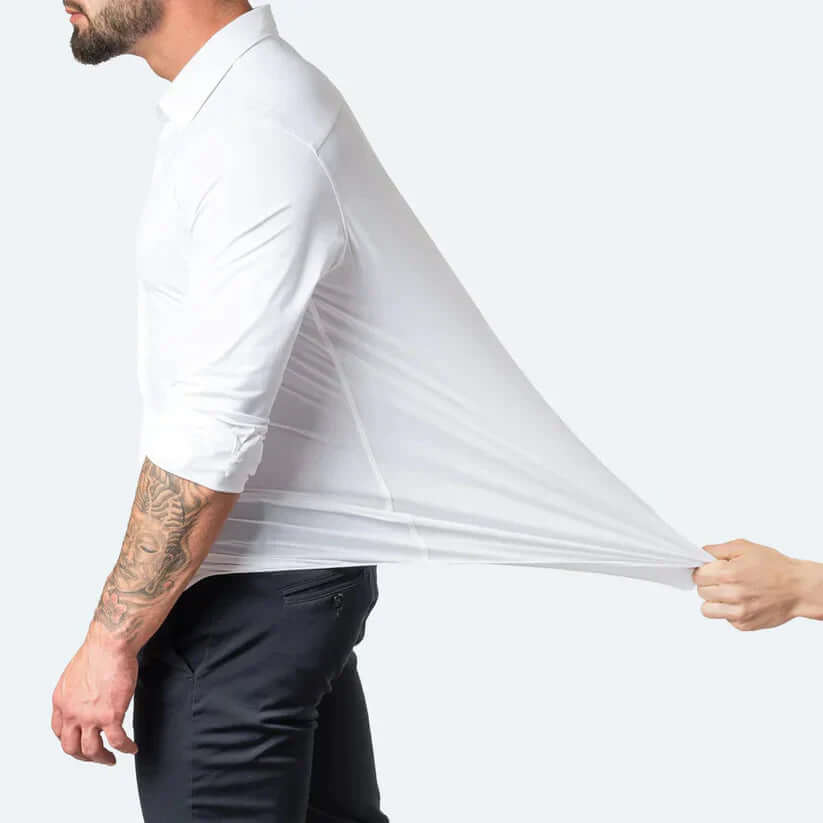 W&W Mode | Herren Langarm Hemd Stretch
