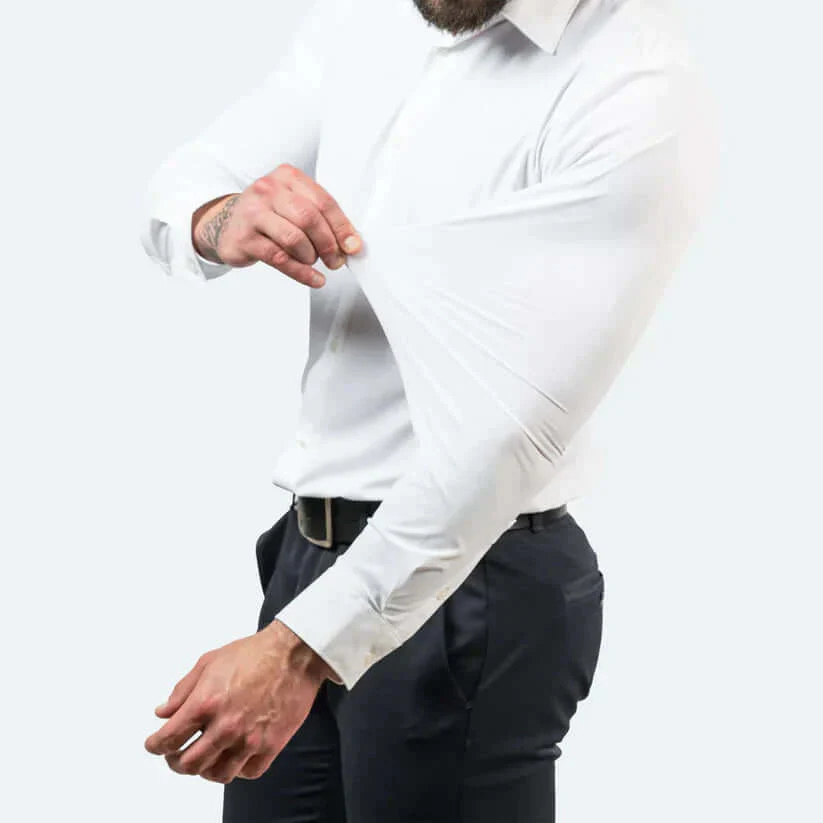 W&W Mode | Herren Langarm Hemd Stretch