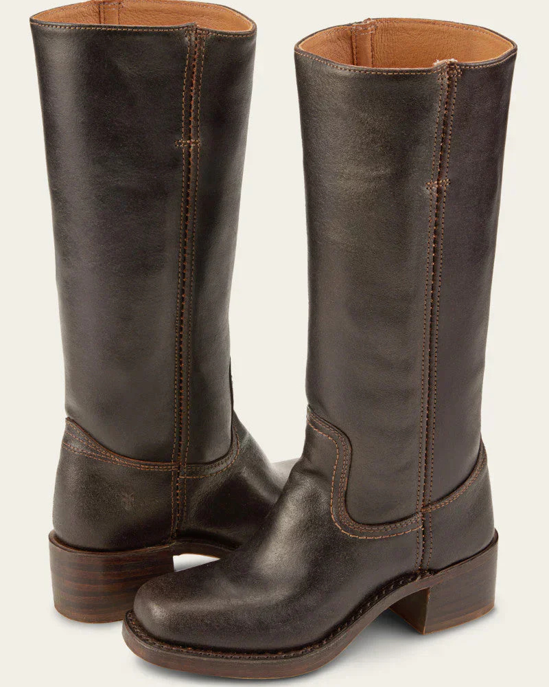 W&W Mode | Damen Lange Stiefel Schwarz