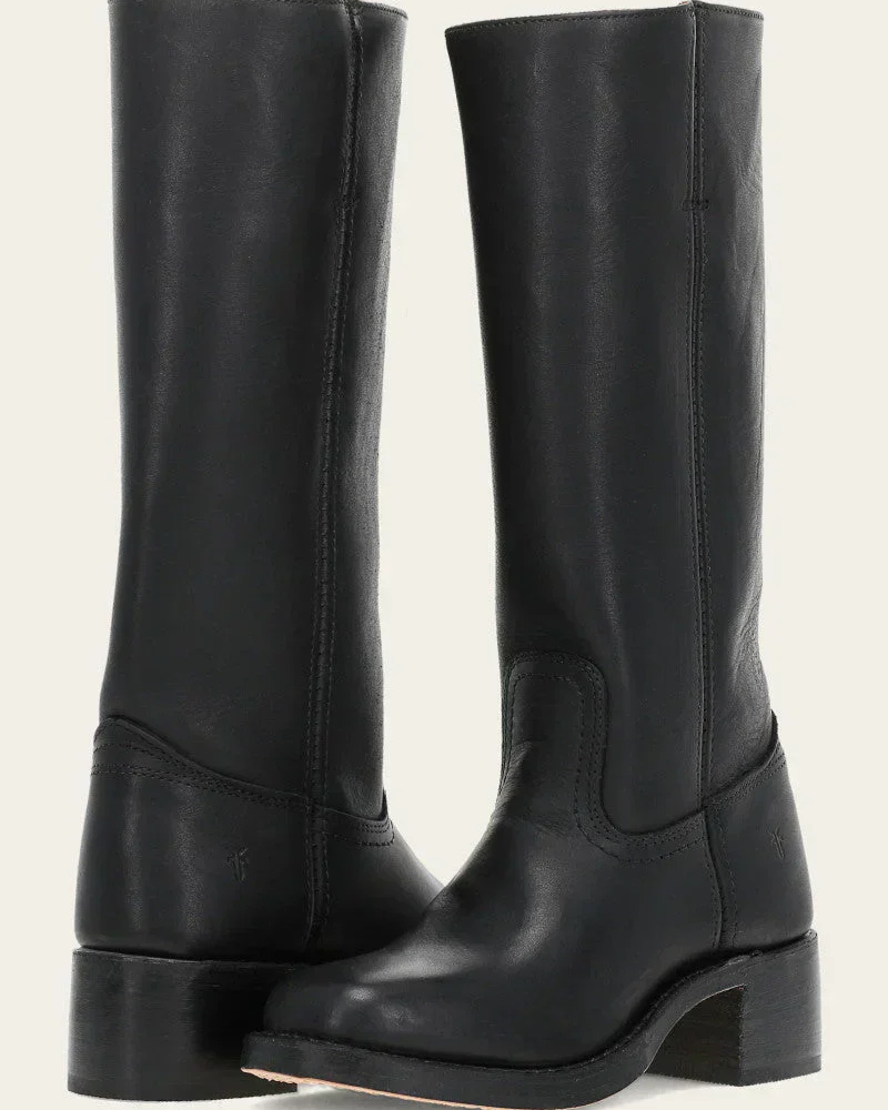 WW | Damen Lange Stiefel Schwarz