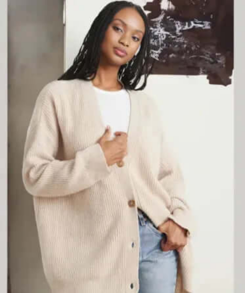 WW | Damen Kurze Strickjacke In Schwarz