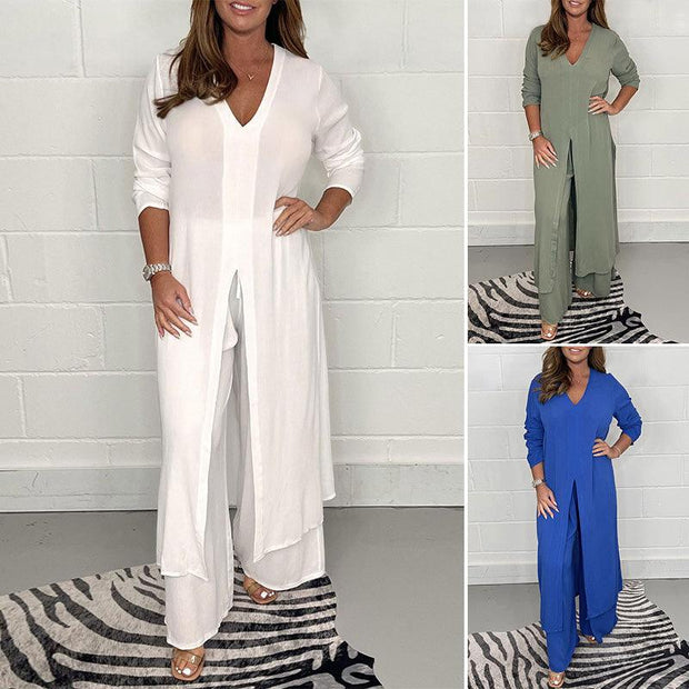 WW | Set aus langem Top und passender Hose für die Freizeit
