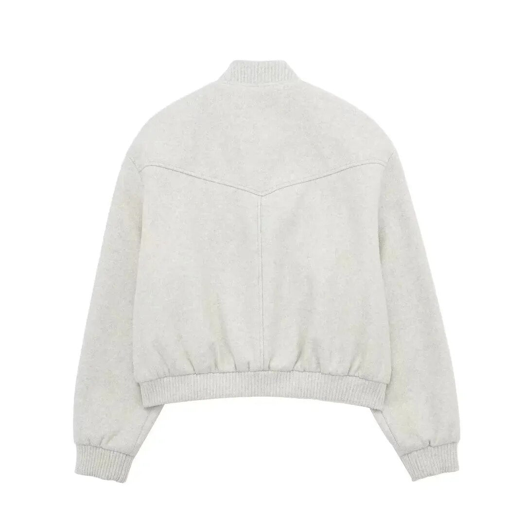 WW - Damen cropped Bomberjacke für lässigen Streetstyle
