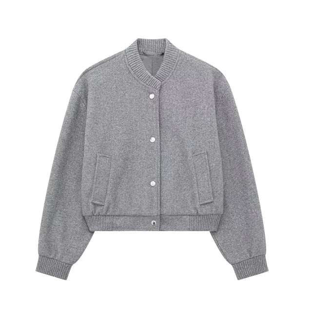 WW - Damen cropped Bomberjacke für lässigen Streetstyle