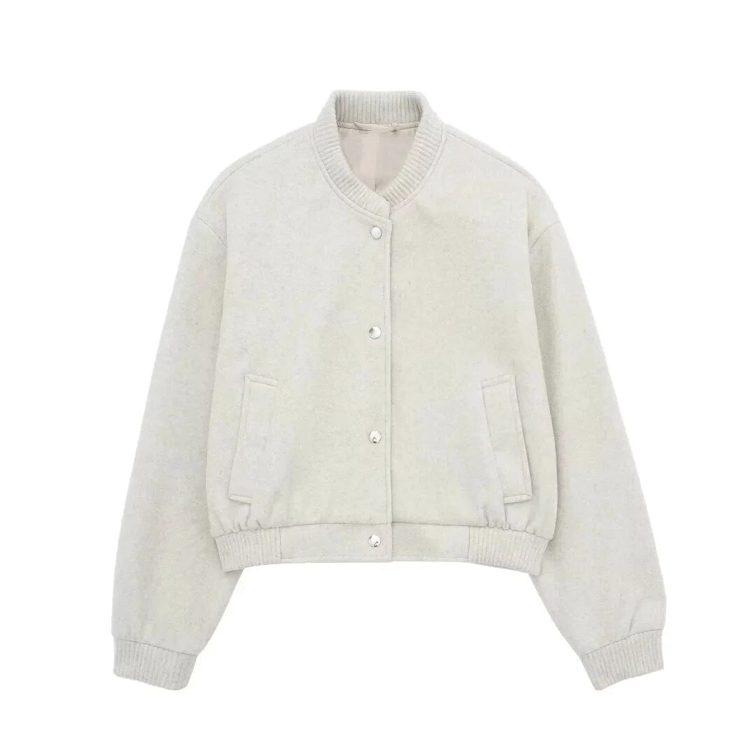 W&W Mode - Damen cropped Bomberjacke für lässigen Streetstyle