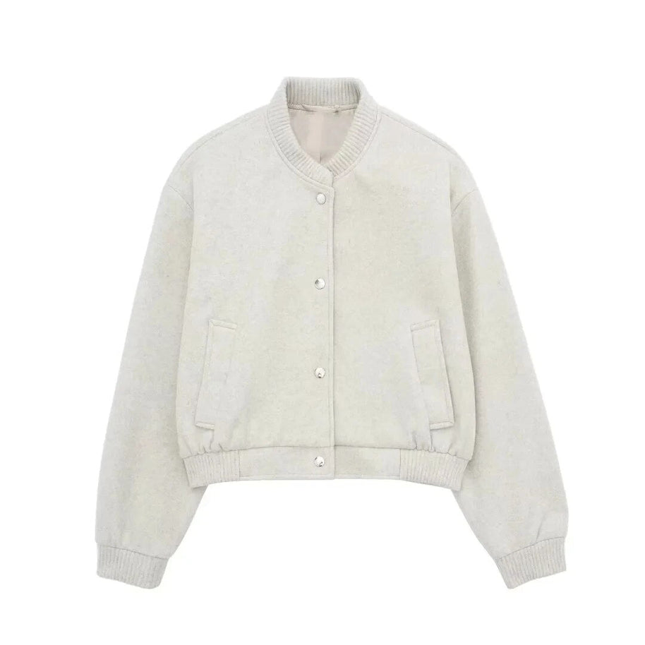 WW - Damen cropped Bomberjacke für lässigen Streetstyle