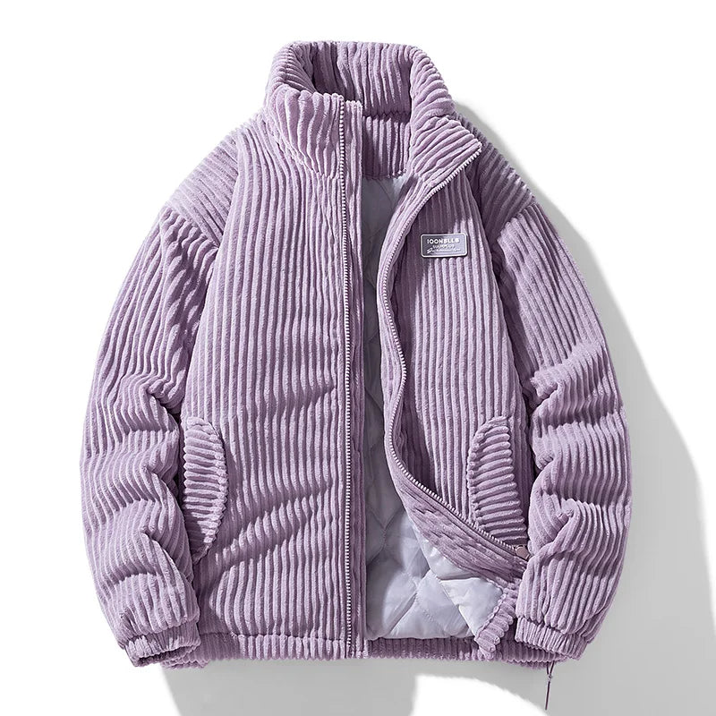 W&W Mode | Gestepptes Cord-Samt-Jacke – Stil & Komfort Für Damen