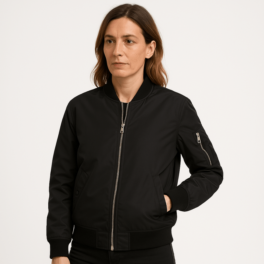 WW | Blouson Bomber Beige Kurz geschnitten Urban Lässiger Look