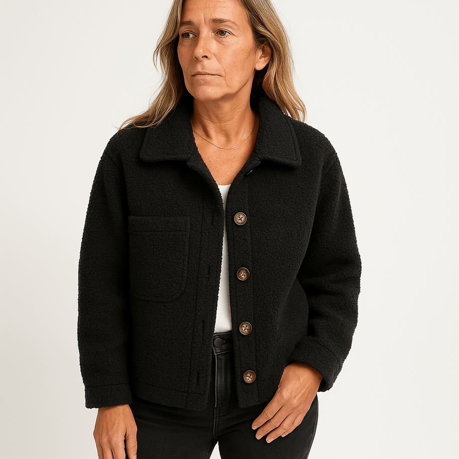 WW | Short Boucle Jacket Mustard Yellow Softness & Autumn Style