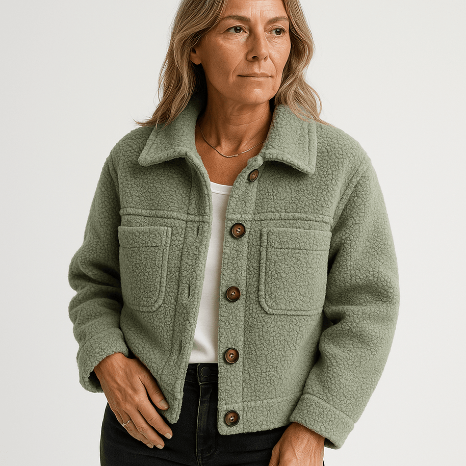 WW | Short Boucle Jacket Mustard Yellow Softness & Autumn Style