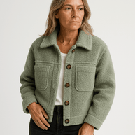 WW | Short Boucle Jacket Mustard Yellow Softness & Autumn Style