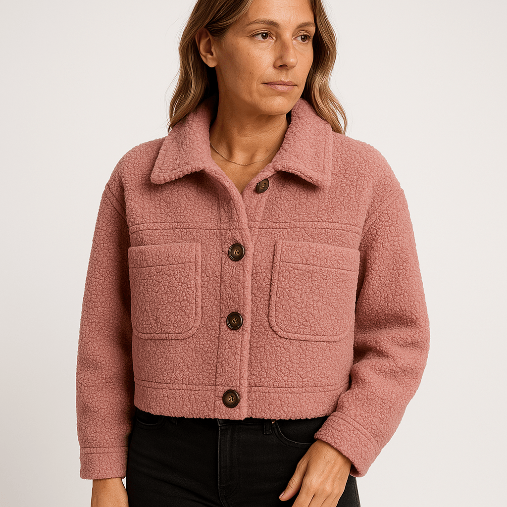 WW | Short Boucle Jacket Mustard Yellow Softness & Autumn Style