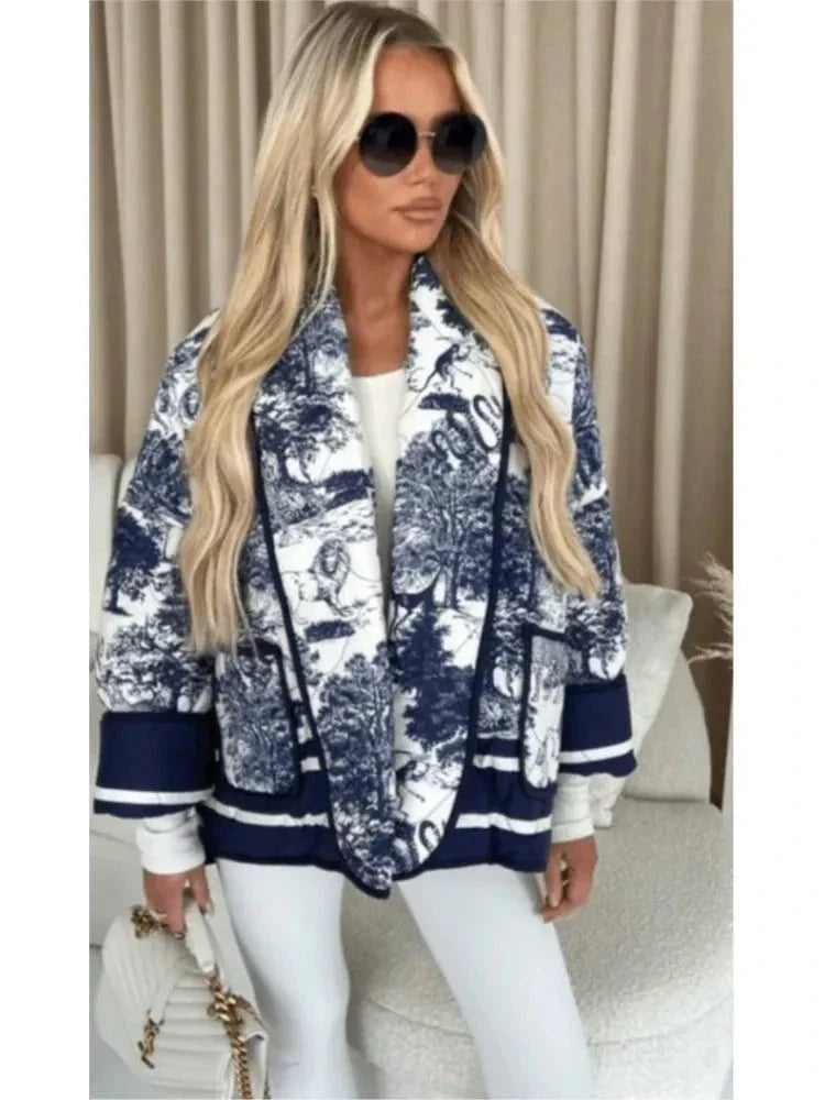 WW | Blouson Oversize mit Druck Schicker & Moderner Urbaner Trendlook