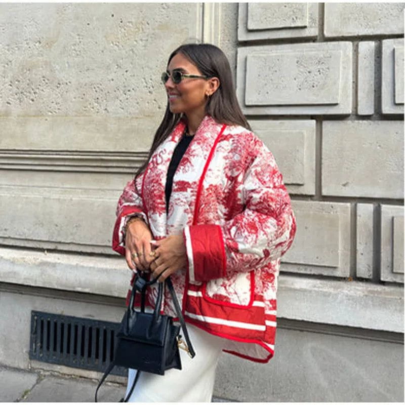 WW | Blouson Oversize mit Druck Schicker & Moderner Urbaner Trendlook