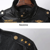 WW | Lederjacke, Herren Winterjacke, Motorradjacke