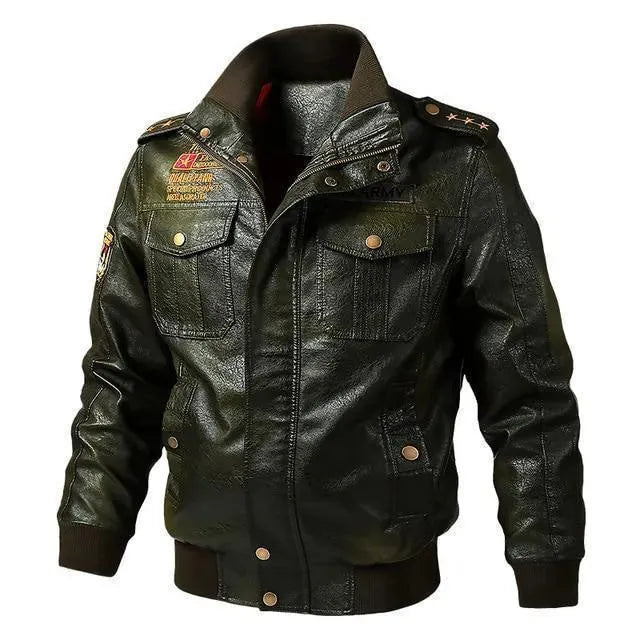 WW | Lederjacke, Herren Winterjacke, Motorradjacke