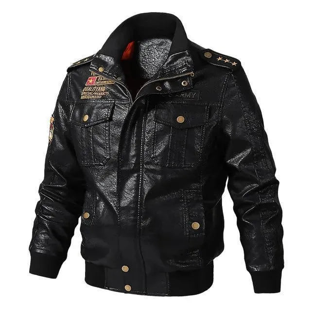 WW | Lederjacke, Herren Winterjacke, Motorradjacke