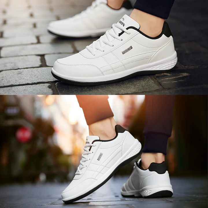 W&W Mode | Wasserdichte Leder Orthopädische Komfortschuhe
