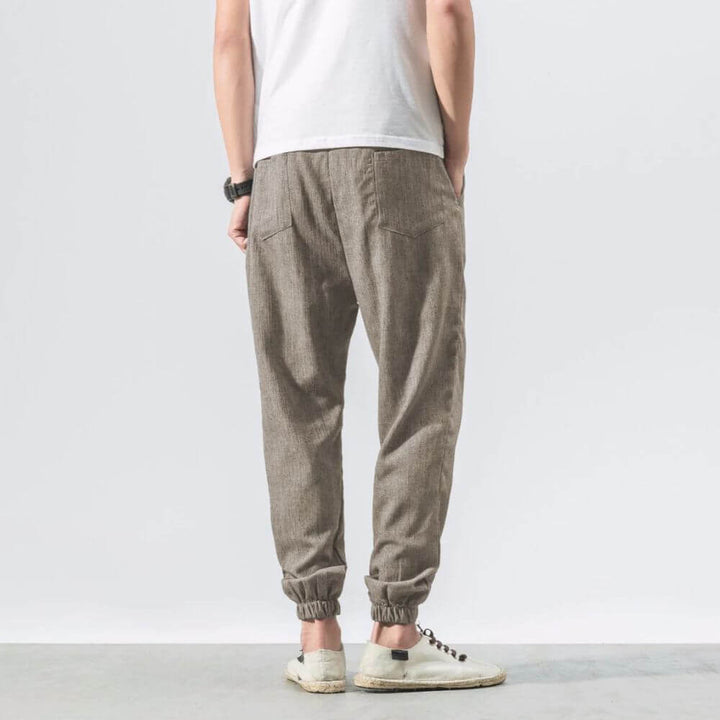 W&W Mode | Leichte Herren Komforthose Aus Baumwolle Und Leinen Weich, Atmungsaktiv & Stilvoll