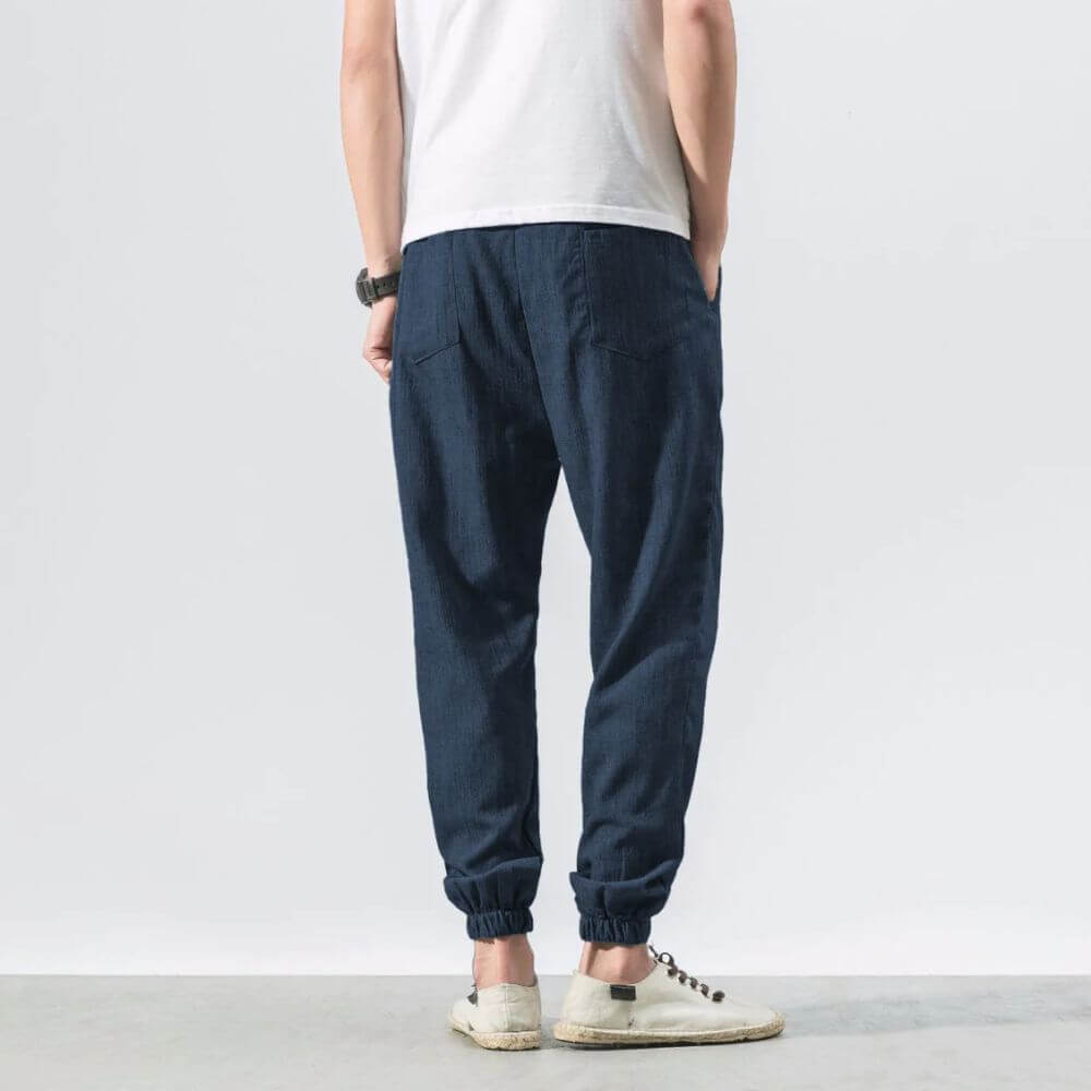 W&W Mode | Leichte Herren Komforthose Aus Baumwolle Und Leinen Weich, Atmungsaktiv & Stilvoll