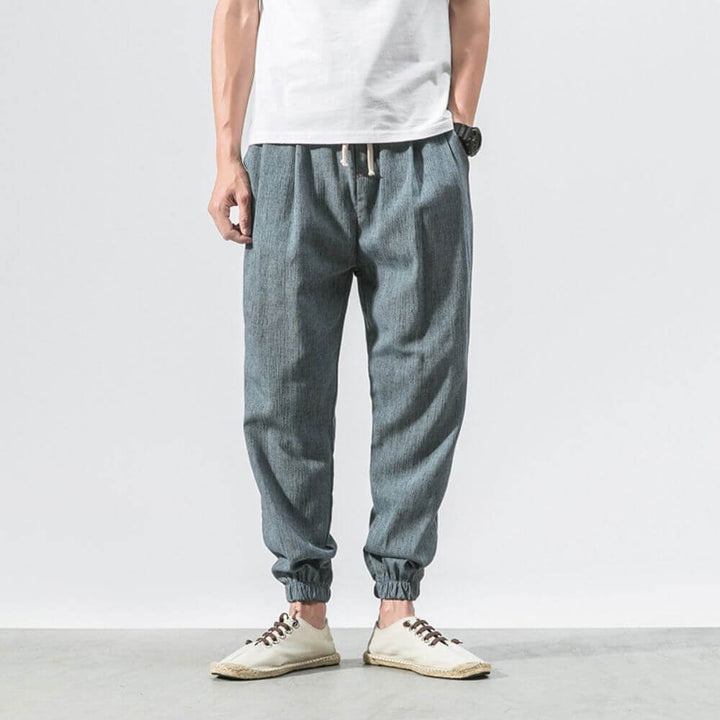 W&W Mode | Leichte Herren Komforthose Aus Baumwolle Und Leinen Weich, Atmungsaktiv & Stilvoll