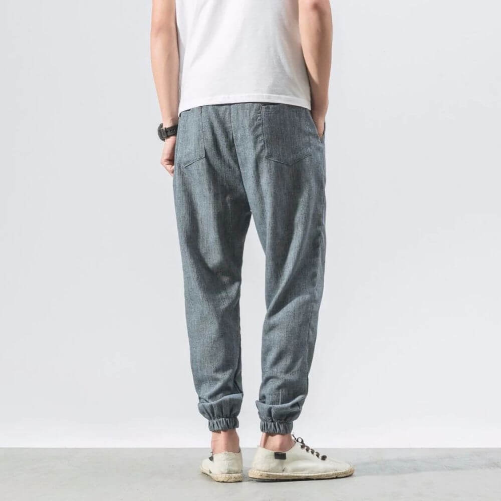 W&W Mode | Leichte Herren Komforthose Aus Baumwolle Und Leinen Weich, Atmungsaktiv & Stilvoll