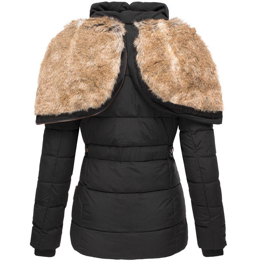 WW | Warme Winterjacke Mit Pelzfutter Für Damen