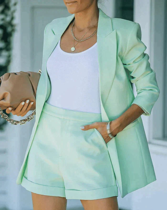 WW | bunter Blazer & kurzes Set
