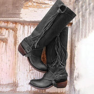 WW | Knielange Lederstiefel