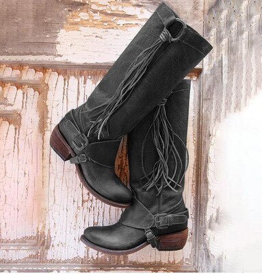 WW | Knielange Lederstiefel