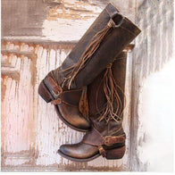 WW | Knielange Lederstiefel