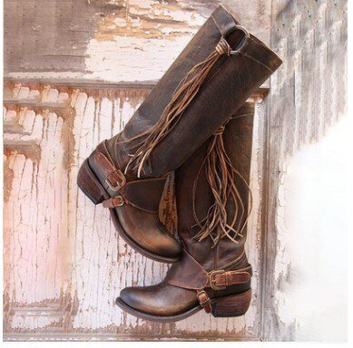 WW | Knielange Lederstiefel