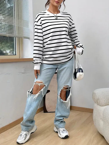 WW | Gestreiftes Sweatshirt Für Damen