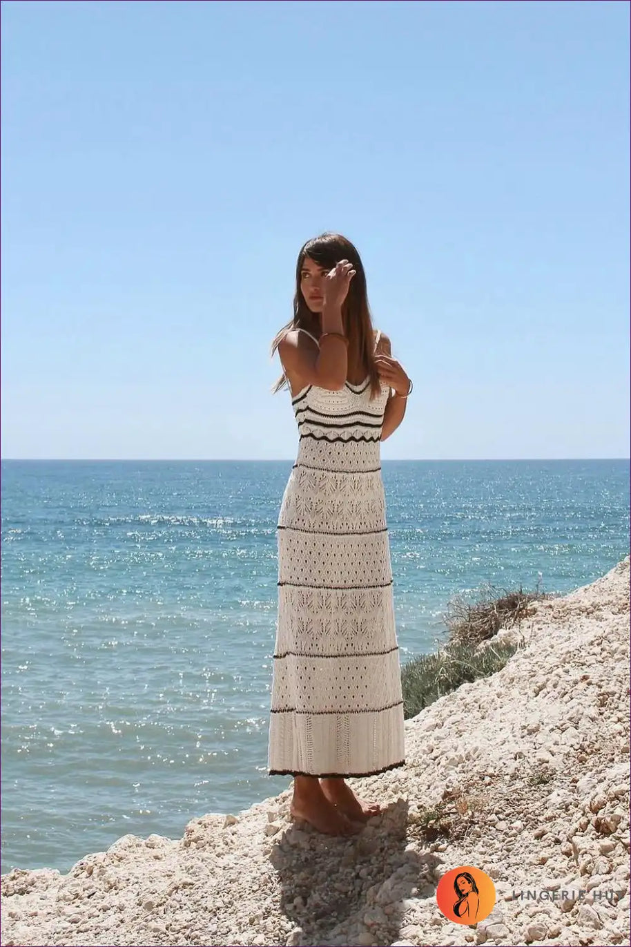 WW | Boho Chevron Midi Kleid - Müheloser Sommerstil