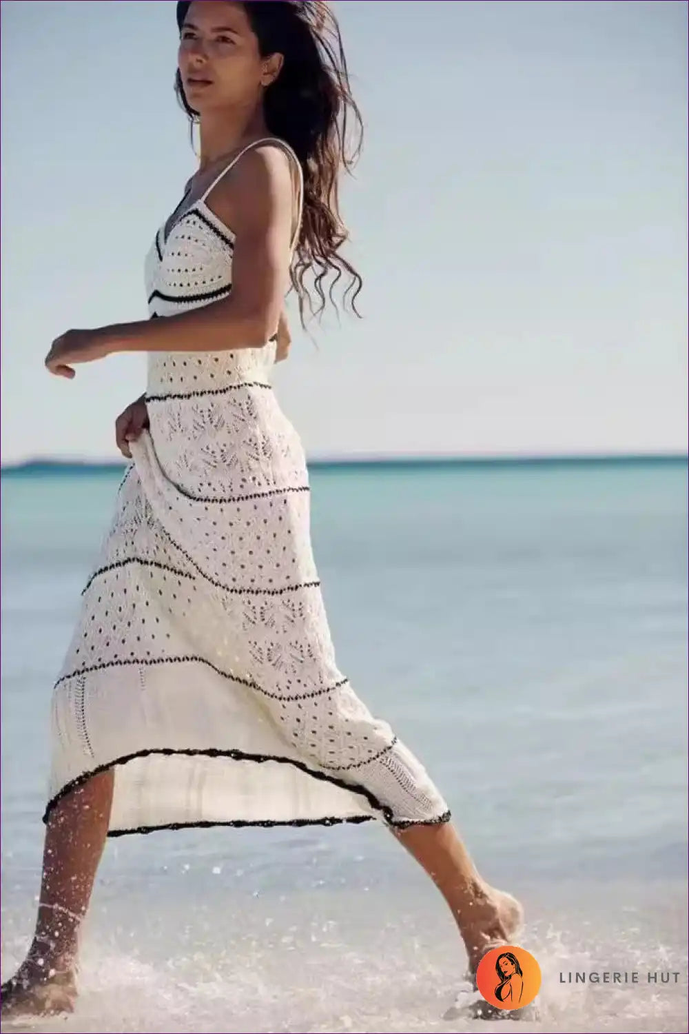 WW | Boho Chevron Midi Kleid - Müheloser Sommerstil