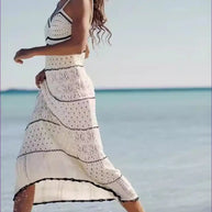 WW | Boho Chevron Midi Kleid - Müheloser Sommerstil