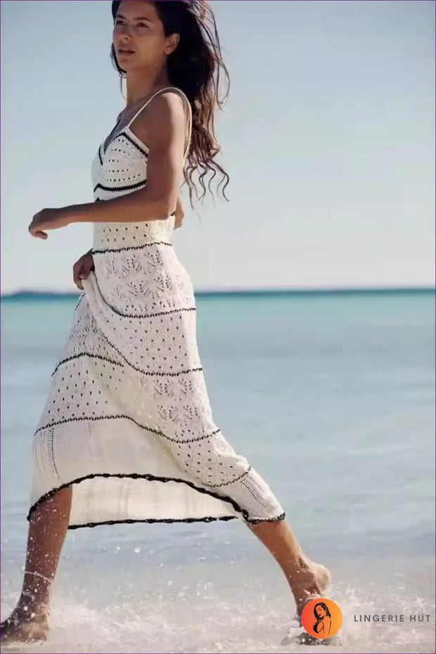 WW | Boho Chevron Midi Kleid - Müheloser Sommerstil